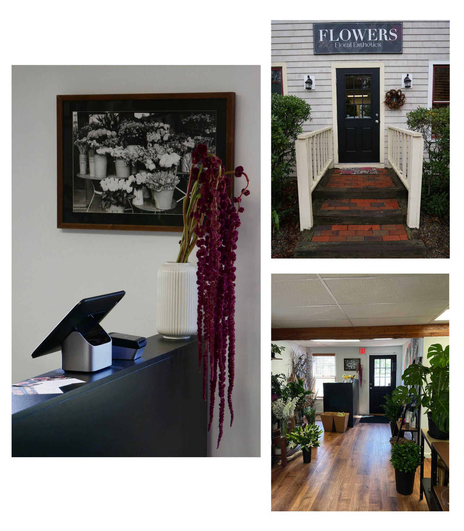 Floral Esthetics Interior & Exterior Photos of flower shop located in Marstons Mills, Cape Cod