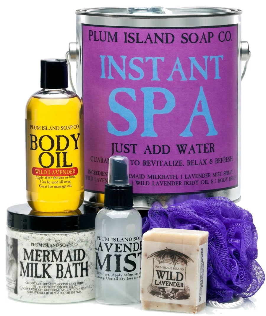 Handmade spa gift set with levender